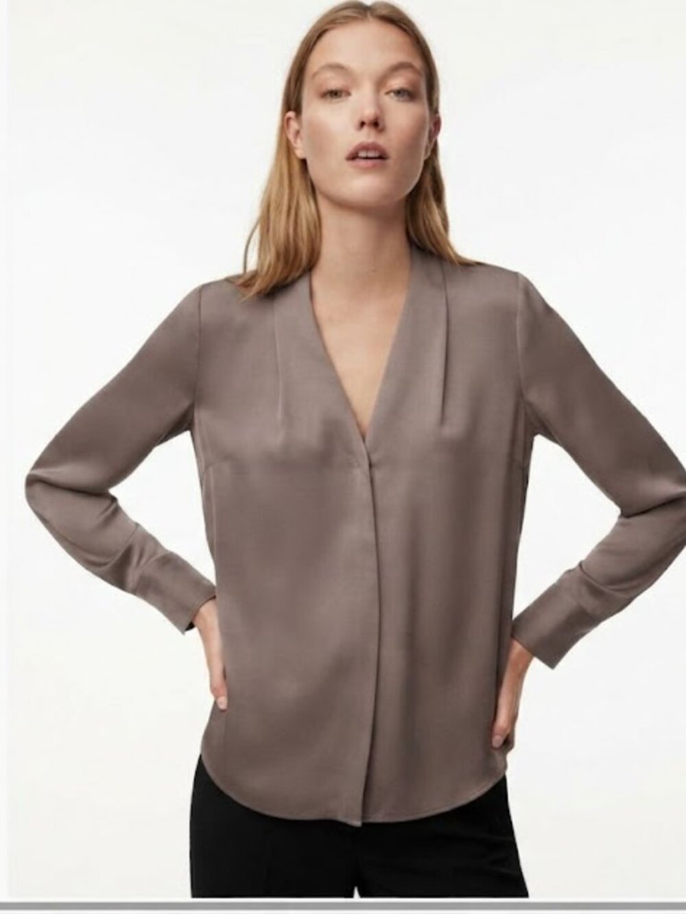 Artizia Babaton Akira Power Blouse Taupe